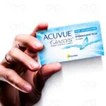 Lentes de Contato Acuvue Oasys Astigmatismo Tórica - Mão e Caixa