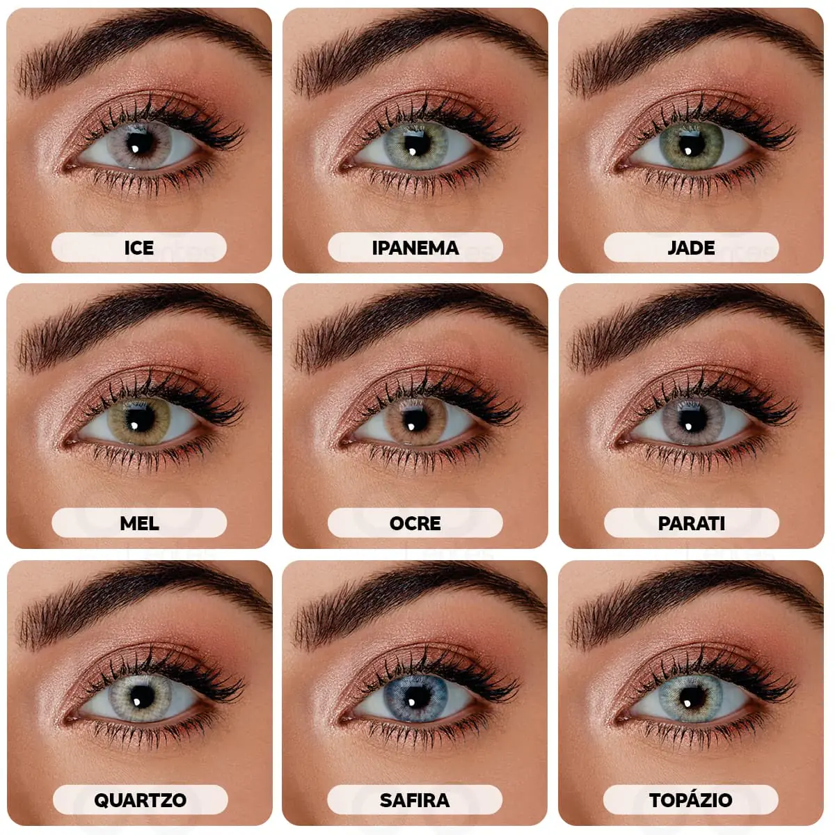 Lentes de Contato Hidrocor - Coloridas com Grau Solótica Coresl 02