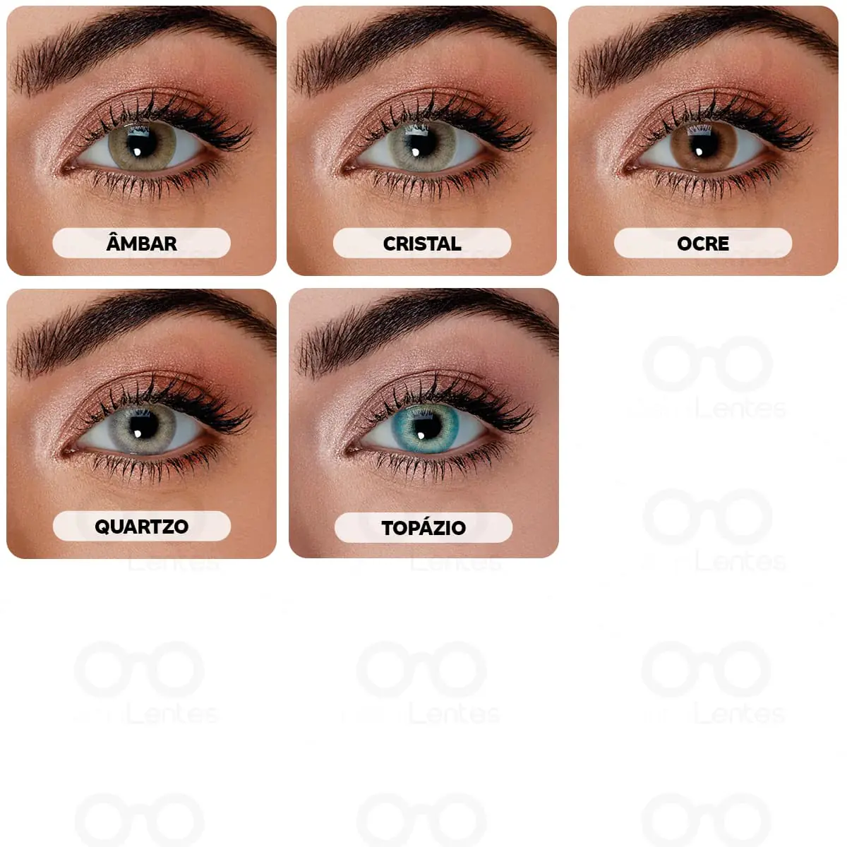 Lentes de Contato Hidrocor Mensal - Coloridas - Cores