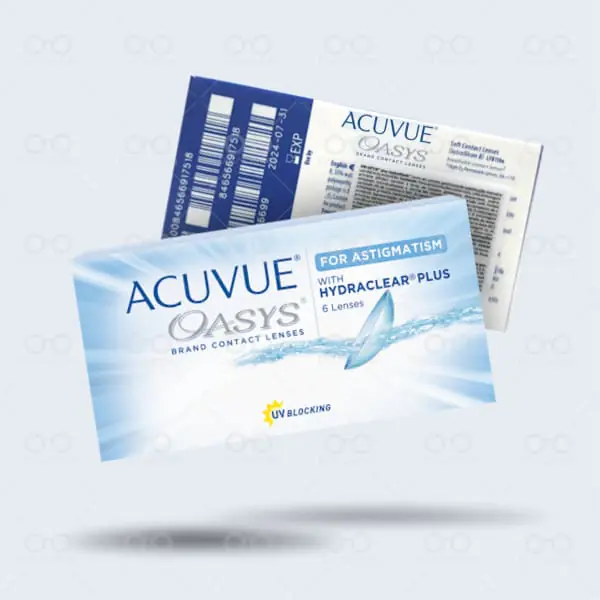 Lentes de Contato Jhonson ACUVUE OASYS HYDRACLEAR PLUS ASTIGMATISMO Informações técnicas