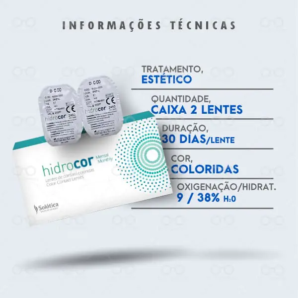 SOLÓTICA HIDROCOR MENSAL Informações técnicas