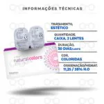 Lentes de Contato Natural Colors Mensal Informações técnicas
