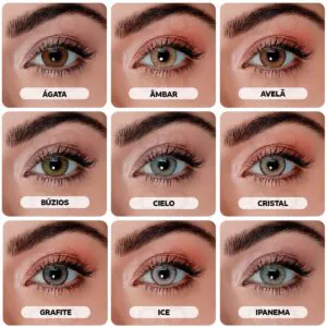 Lentes de Contato Natural Colors com Grau Anual 01 - Cores
