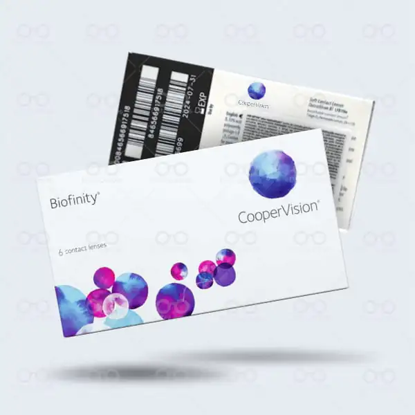Lentes de Contato COOPER VISION BIOFINITY Miopia e Hipermetropia Informações técnicas distrilentes