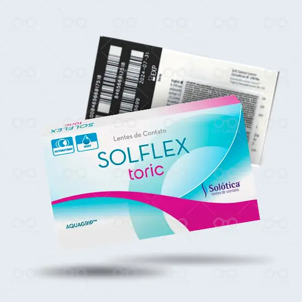 Lentes de Contato SOLÓTICA SOLFLEX TORICA para Astigmatismo