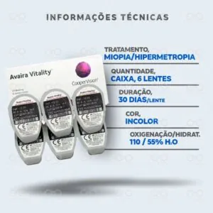 Avaira Vitality Informações técnicas