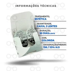 Lentes de Contato Air Optix Colors Informações técnicas