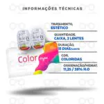 Lentes de Contato Color Hype - Informações técnicas