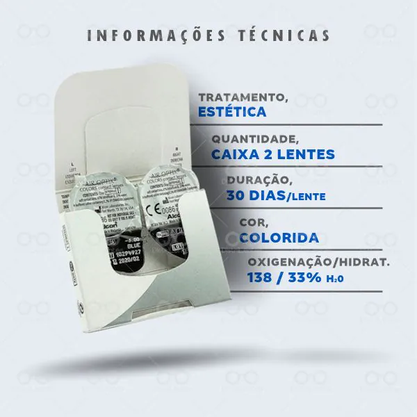 AIR OPTIX Colors Informações técnicas