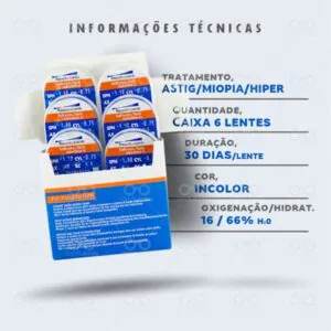 BAUSH LOMB Soflens Toric Informações técnicas