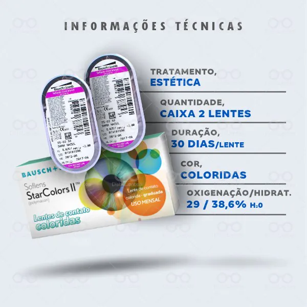BAUSH LOMB Star Colors II Informações técnicas