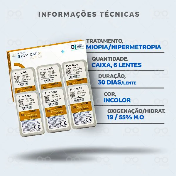 Bioview 55 Ásferica Informação ténicas
