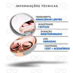 Estojos Personalizados para Lentes - Informações técnicas