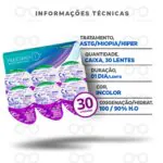 Lentes de Contato Precision 1 Astigmatismo Tórica Informações técnicas