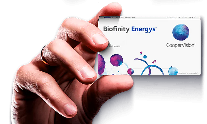Mão e Caixa Biofinity Energys Distrilentes