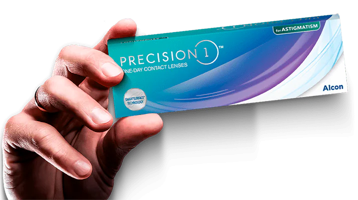 Mão e Caixa Precision 1 Astigmatismo-min